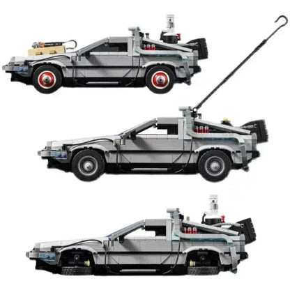LEGO 10300 DeLorean Back to the Future Time DMC-12 Machine Sport Car Building Blocks Fit Bricks Toys for Kids Chritmas Gift Set