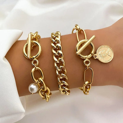 Silver Color Stainless Steel Colorfast Bracelets Skyful Star Bracelet Set for Women Fashion Light Luxury Jewelry Gifts Wholesale