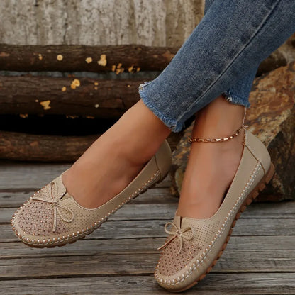 Women's Shoes 2025 New Slip on Women's Flats Casual Round Toe Flat Shoes Women Breathable Loafers Shallow Comfort Shoes Ladies