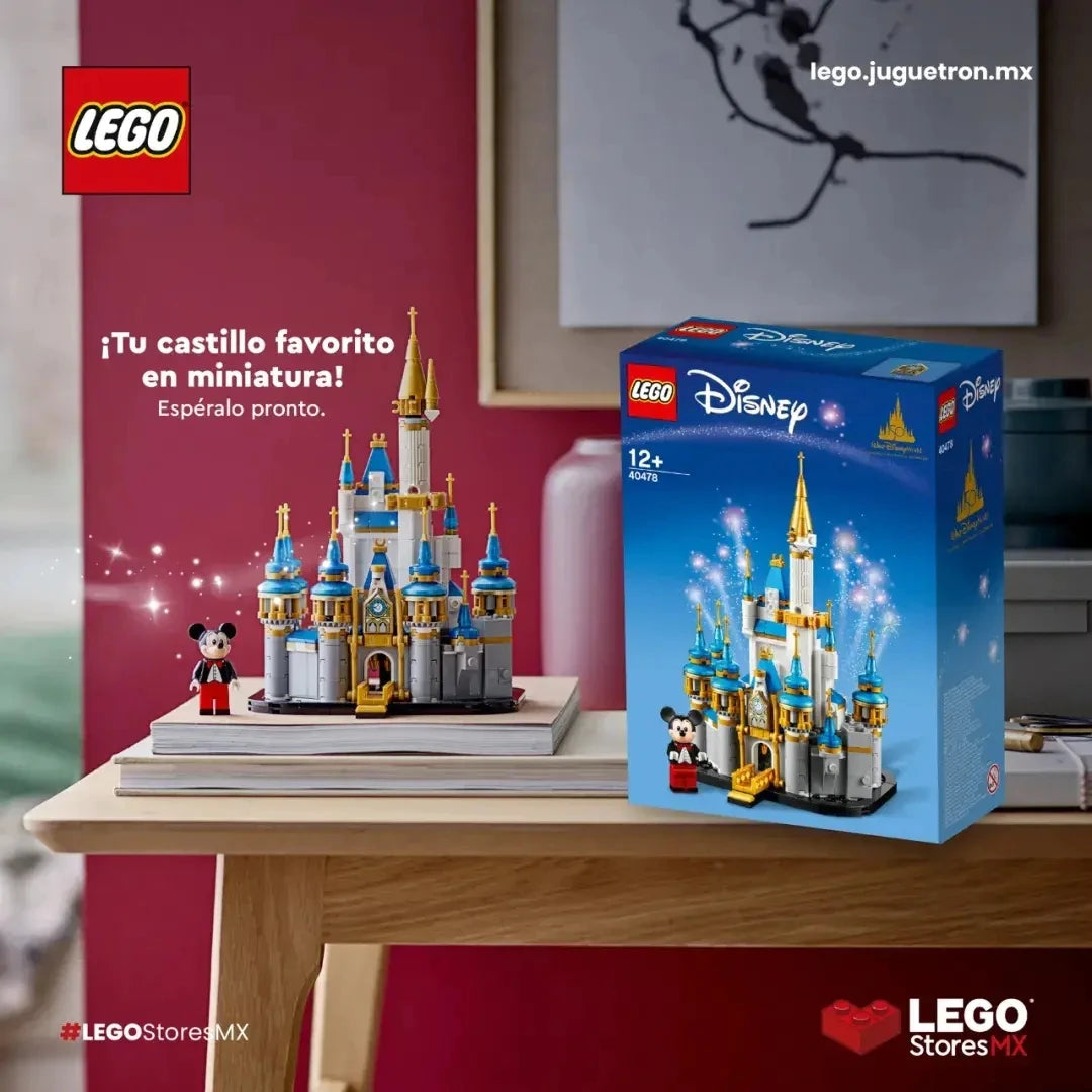 Lego block toy 40478 mini Disney castle toy desktop decoration ornament block boy and girl gift