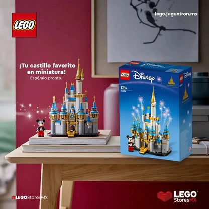 Lego block toy 40478 mini Disney castle toy desktop decoration ornament block boy and girl gift