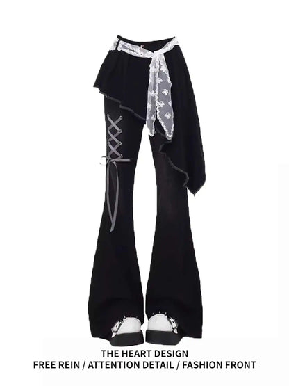 Women's Jeans Hip-hop Fashion Vintage Streetwear Y2K Wide Leg Straight Jean High Waist Trouser Classic Baggy Denim Pants