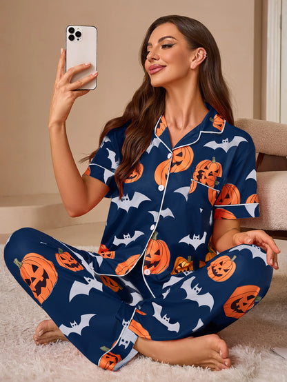 Women's Pajamas Set Pijama Pajama Sets Sleepwear Women's Home Clothes Woman Halloween Womens Suit Sleep Lounge Underwear