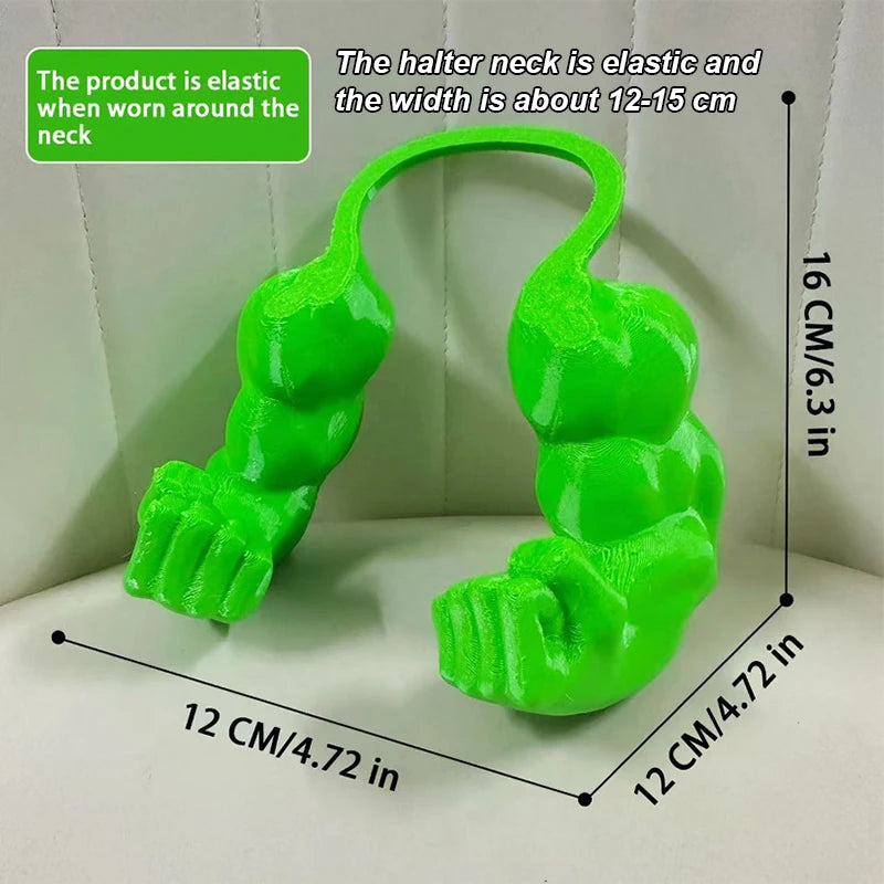 Pet Cat Muscle Arms 3d Creative Strong Man Giant Arms Halloween Cat Costume Accessory Cat's Neck Arm With Muscle For Pet Cosplay