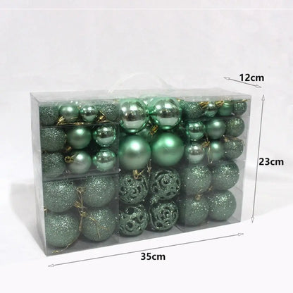 100pcs Christmas Decor Tree Xmas Balls Party Wedding Ornament Party Supplies Xmas Ornament Ball Xmas