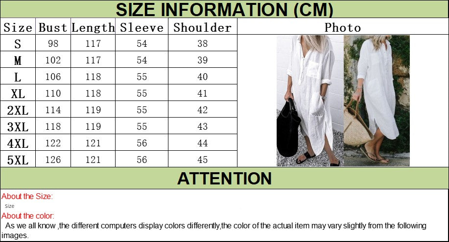 Women's V-neck Solid Color Slim Dress Women's V Neck Pure Color Slit Dress