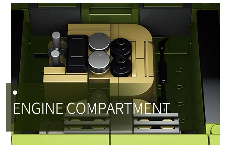 WW2 Military Leopard 2A4 Battle Tank Series Building Blocks Brick Model MOC Army Weapon Boy Set Kid Toy Childrens Christmas Gift