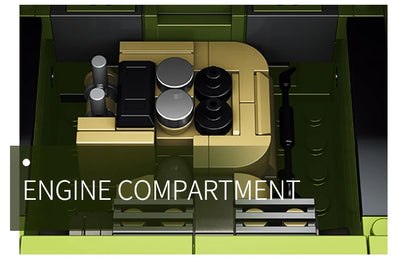 WW2 Military Leopard 2A4 Battle Tank Series Building Blocks Brick Model MOC Army Weapon Boy Set Kid Toy Childrens Christmas Gift