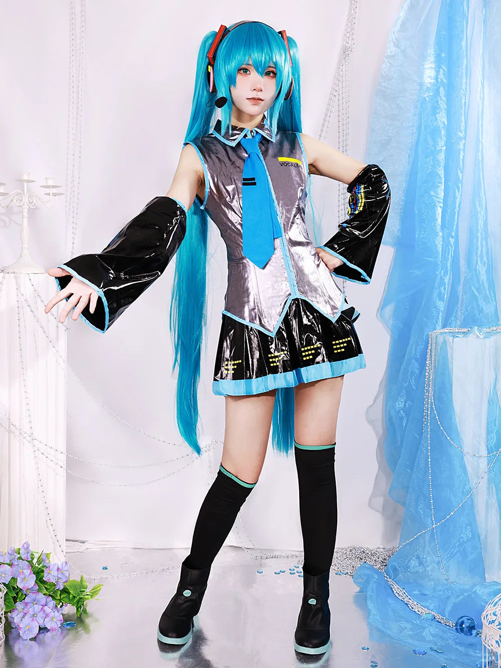 Mikuu Cosplay Costume Carnival Uniform Wig Anime Halloween Costumes Women