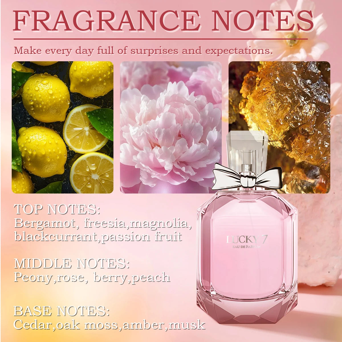 MINISO LUCKY 7 GODDESS Women Perfume Original 100ml Luxury Floral Eau De Parfum Designer Fragrance Body Spray For Woman