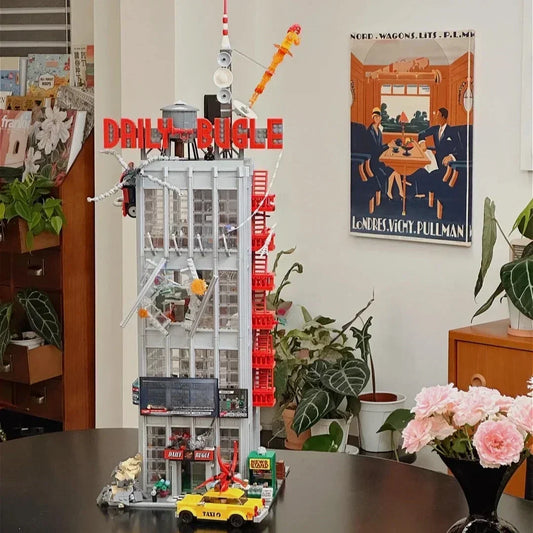 Newspaper Office Building Building Blocks Anniversary Set Compatible With Legoed Particles Suitable For Christmas Gifts 76178