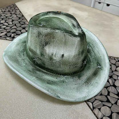 EtherealBe Halloween Cowboy Hat for Adults - Spooky Style