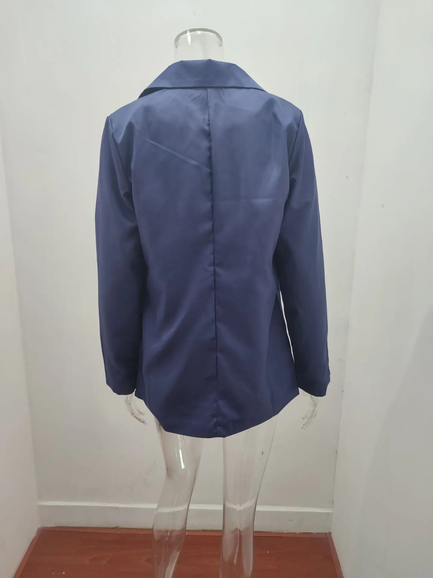 Autumn New Temperament Coat Women's Long Sleeve Solid Color Suit Collar Single Breasted Suit