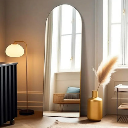 18"x58" Full Length Mirror, Floor Mirror, Arched Full Length Mirror with Stand, Wall Mirror, Full Body Mirror Freestanding