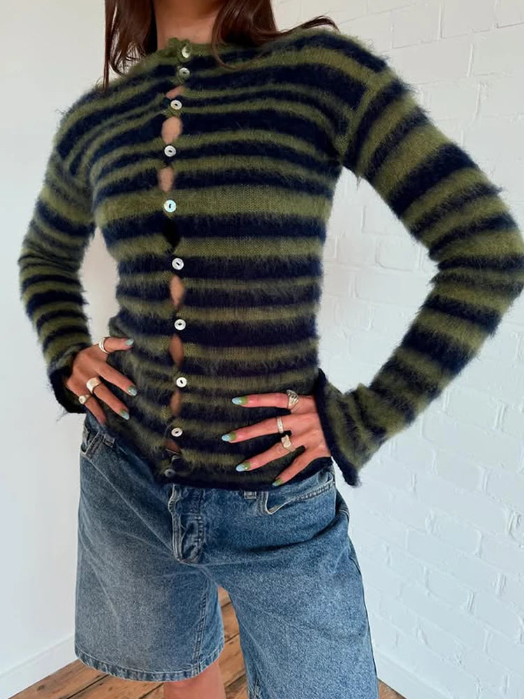 NEW Fall Winter Sweater Casual Slim Fit Chic Solid Color Ribbon Decoration One-shoulder Pullover Y2K Harajuku Womens Streetwear