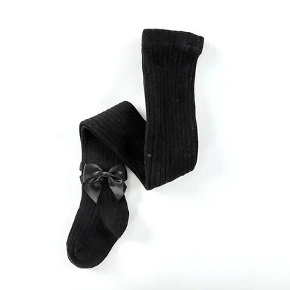 Spring Autumn Baby Girls Tights Cotton Knitting Tights for Girls Fashion Bowknot Children Girls Pantyhose Soft Leggings