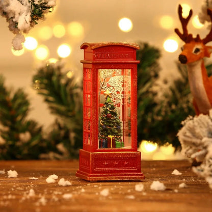 Christmas LED Candle Lantern Decorative Holiday Light Creative Tabletop Decor for Kids Window Display Festive Home Decoration