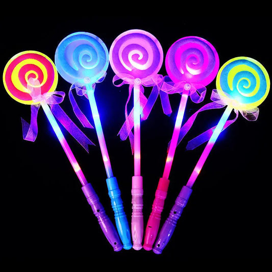 Glowing Magic Wand Flash Fairy Wand Children Kids Christmas Party Stalls Toys Halloween Small Gifts for Party Festival Bulk