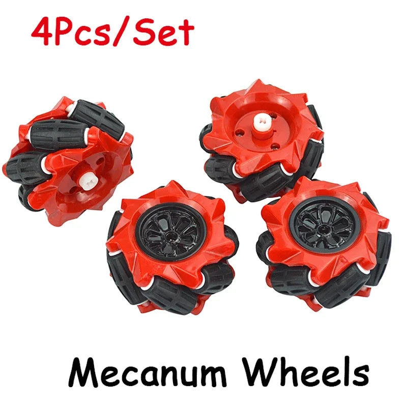 Mecanum MOC Technical Universal Omnidirectional for 45544 EV3 Robotics Model Parts DIY Building Blocks Tires Leduo