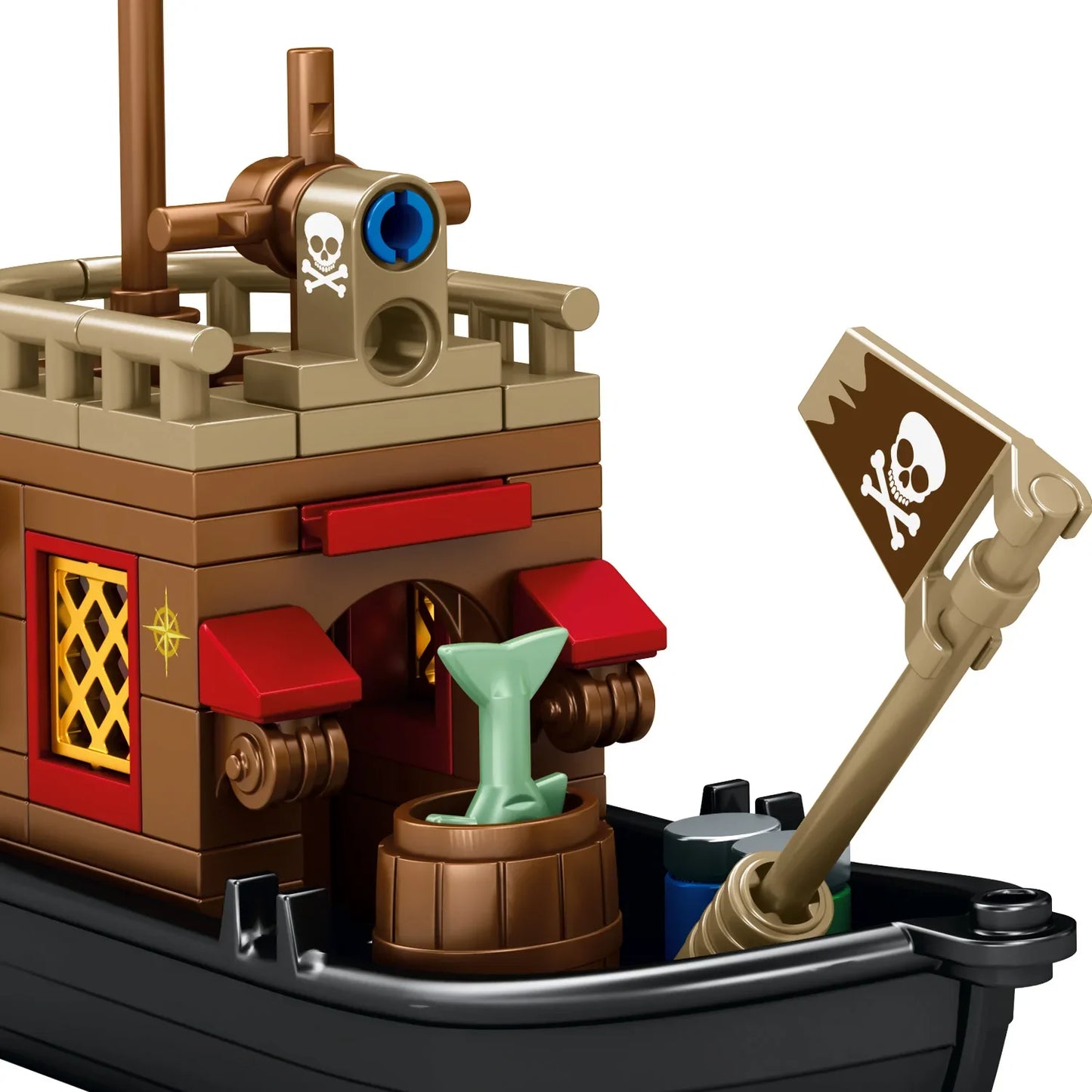 Pirate's Wharf Center Building Blocks Set, Car Home Decoration Crafts，Craft Toys，DIY Toys，Animation Derivatives，Children Toys
