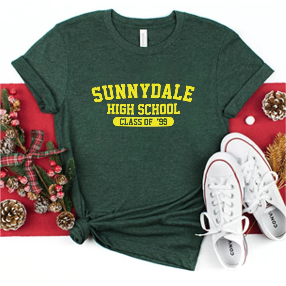 Sunnydale High School Class of '99 T Shirt Buffy The Vampire Slayer Shirt Aesthetic Sunnydale Tee Unisex Short Sleeve Tops