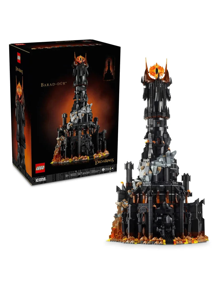LEGO 10333 ICONS series The Lord of The Rings: Barad-dûr Compatible with Lego Building Blocks Model - NOT Included The Model Set