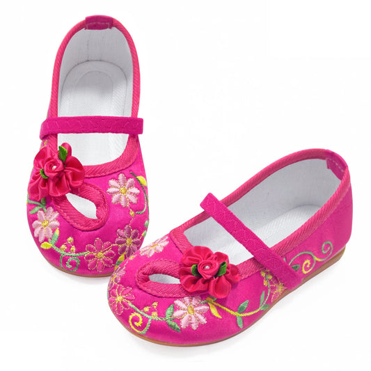 Encanto Mirabel Shoes For Children Girls Halloween Cosplay Costume Dress Up Kids Mary Jane Ballerina Flats Casual Shoes 4-12Yrs