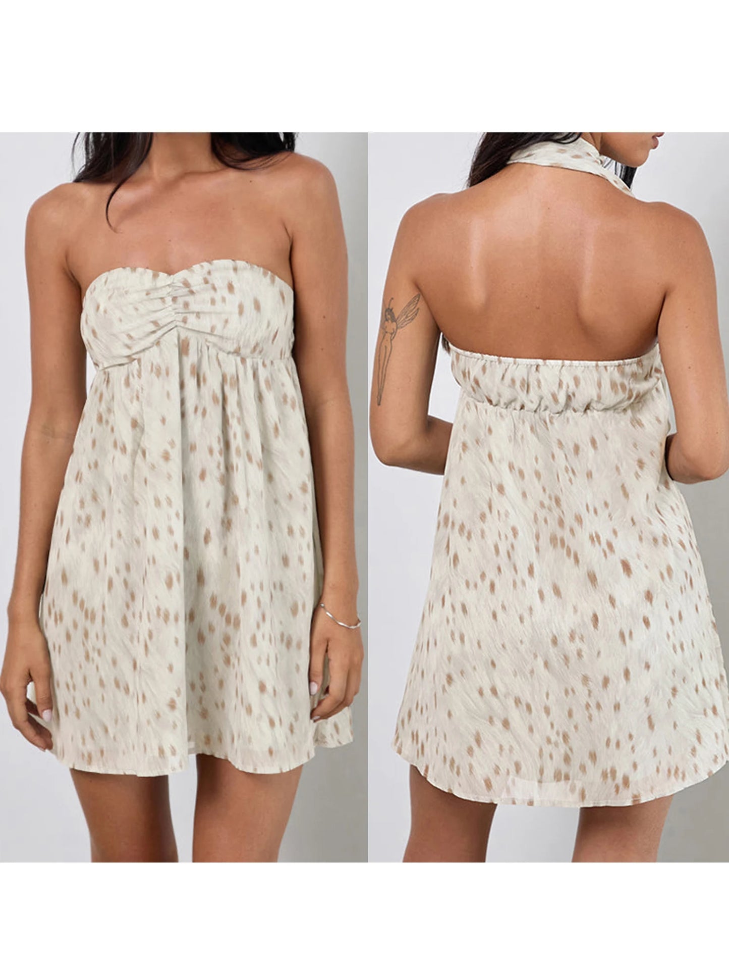 Elegant Floral Print Off-Shoulder Dress with Ruffled Hemline and Matching Belt for Women s Summer Fashion