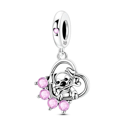 Original Charms Bead 925 Sterling Silver Inlaid Zirconium Animal Paper Crane Snail Pendants Fit Bracelet Jewelry Gift Marking