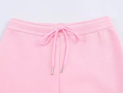 HH Women Casual Solid Coat Flared Pants Suits Long Sleeve Zipper Bomber Jackets 2025 New Fashion Lady Chic Outfit 2 Piece Set