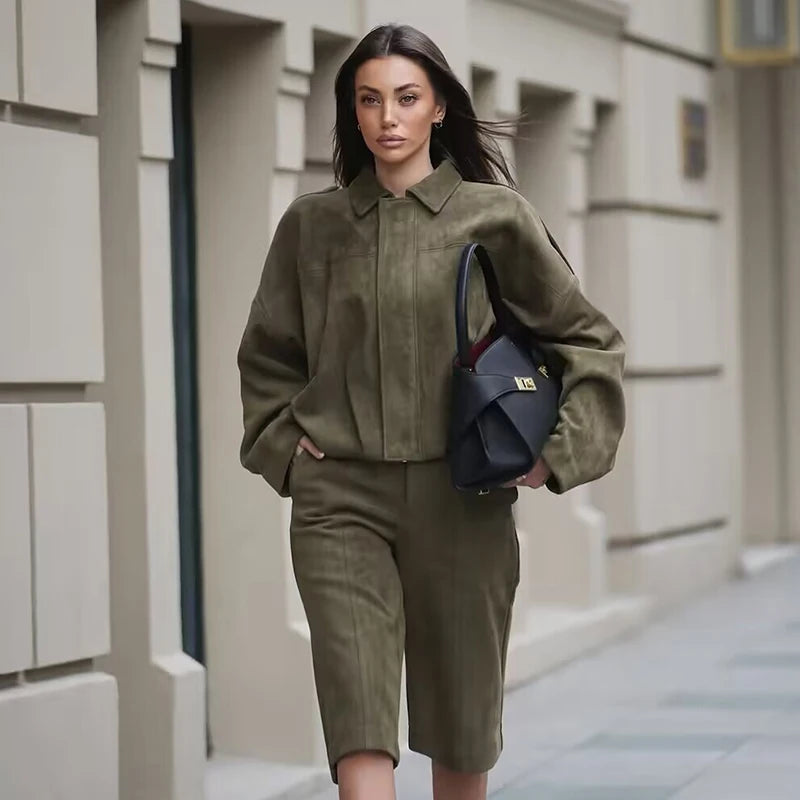 Women's 2025 new Jackets Autumn Fashion Loose Bat Sleeves Elegant Women's Jackets Chic Street Youth Autumn Long Sleeves Coats