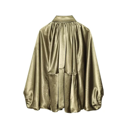 MUJER Ruched Bomber Jackets for Women Puffy Oversized Jacket Woman Summer Coats Demi-season Jacket for Women New in Outerwears