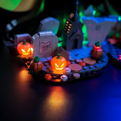 Lazishi LED Light 21351 Set Suitable for Tim Burton's The Nightmare Before Christmas Building Blocks (Lighting Accessories Only)