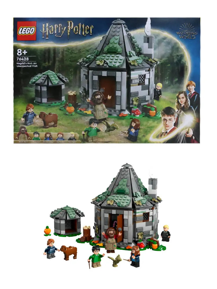 LEGO 76428 Harry Potter Hagrid’s Hut: An Unexpected Visit, Harry Potter Toy with 7 Characters and a Dragon for Magical Role Play
