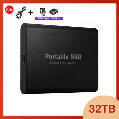 Lenovo 1TB External Hard Disk 2TB High-Speed Hard Drive USB3.1 Type-C Solid State Drive Storage Disks for Laptops/Desktop/Mac