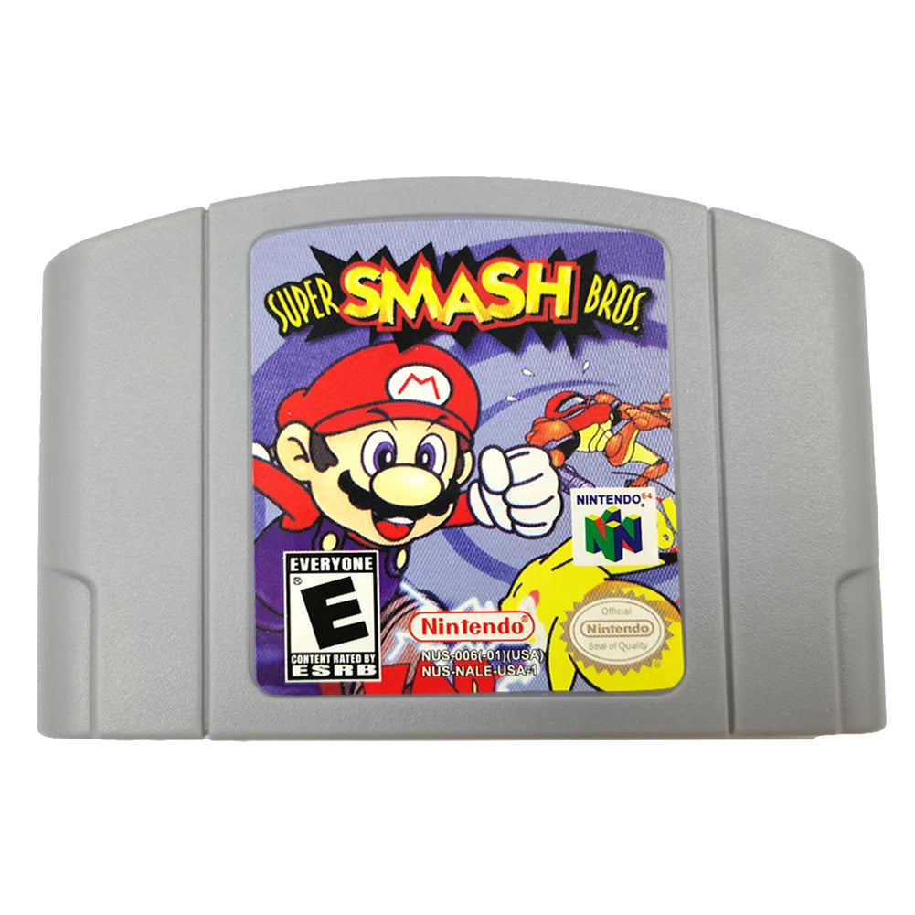 64 Bit Video Game Console US Version Toys Game Collection Cartridge N64 Series Kart Party Super Smash Bros Bad Fur Day