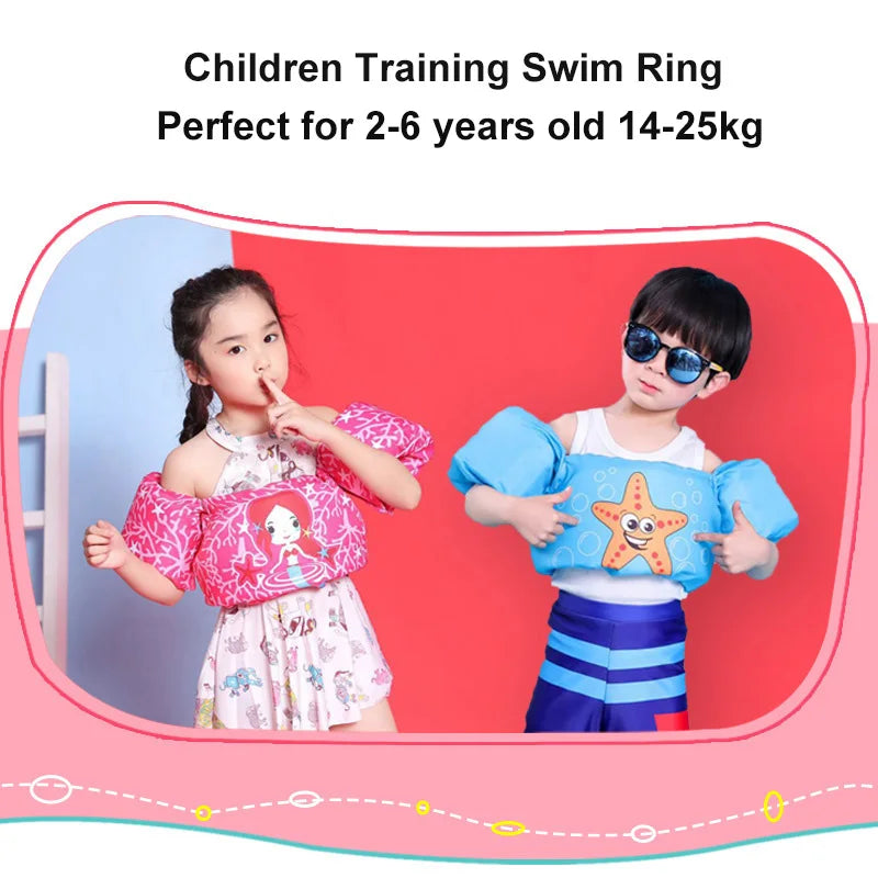 Kids Pool Floats Baby Swimming Vest Foam Armbands Buoy for Infants Better than Inflatable Rings for Learning to Swim