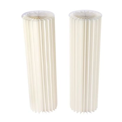 2/3/4PCS Wedding Party Flower Stand Cylinder Cardboard Centerpiece with Pvc Panels Cylinder Flowers Stand Wedding Centerpieces