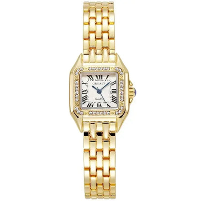 MAYZHISU Luxury Women's Watches Classic Brand Square Ladies Quartz Wristwatches Alloy Strap Business Female Clock Bracelet watch
