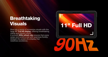 AGM P2 Active 11" FHD Rugged Tablet, IP68 Waterproof/Dustproof, 8GB RAM+256GB, Android 14, G99, Widevine L1 P2W Durable Pad