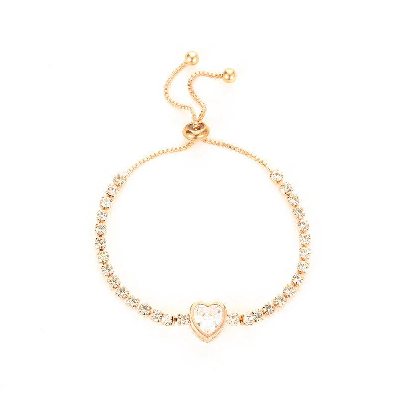 Luxury Blue Zircon 18K Gold Plated Women's Bracelet 2023 New Fashion Retro Zircon Bracelet Wedding Party Jewelry Gift