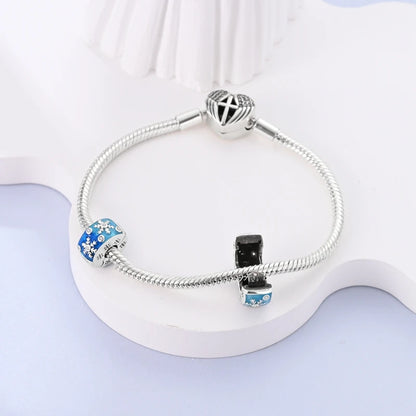 Halloween Christmas 925 Silver Charms Fit Original Bracelet For Women Jewelry Snow Christmas Tree Santa Claus