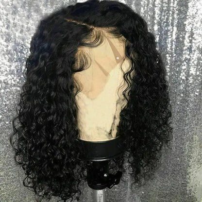 68cm synthetic American and European woman Curly wavy Midsection synthetic Wig Extension Wig Hairpin Forehead Hair