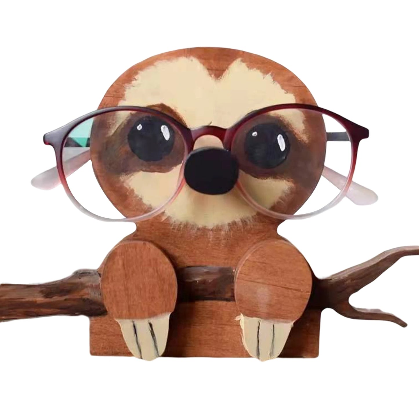 Animal Glasses Stand Holder Creative Puppy Dog Pet Shape Glasses Rack For Christmas Gift Wooden Home Office Desk Decor