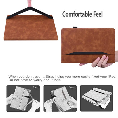 Coque For Samsung Tab A9 Plus 11" Tablet Case Luxury PU Leather Wallet Cover For Galaxy Tab A9+ SM-X210 SM-X215 SM-X216B Funda