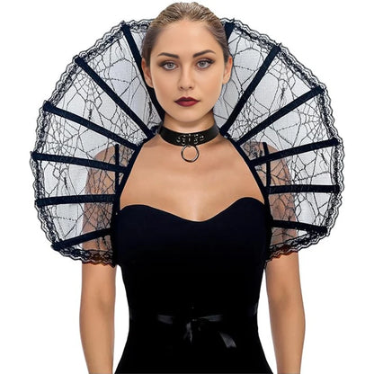 EtherealBe Gothic Renaissance Stand Cloak Collar Costume