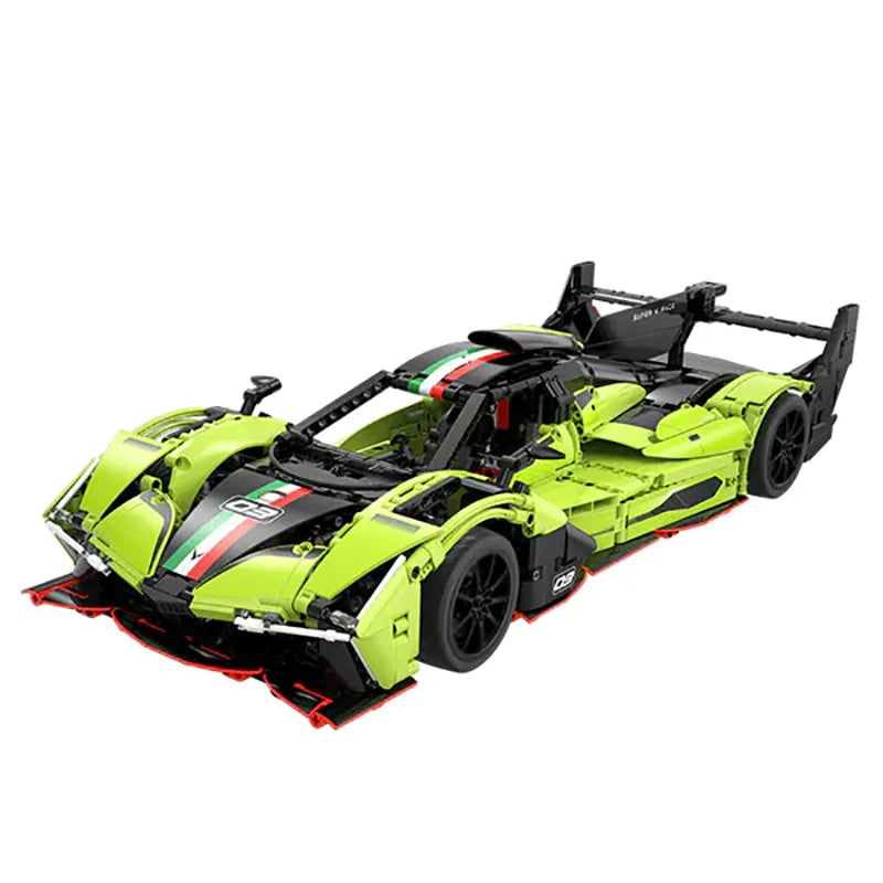 Racing Car Phantom wing sports car 1:10 Model 1817PCS Sport Race Cars Building Blocks Brick for Car Lovers Birthday Gift