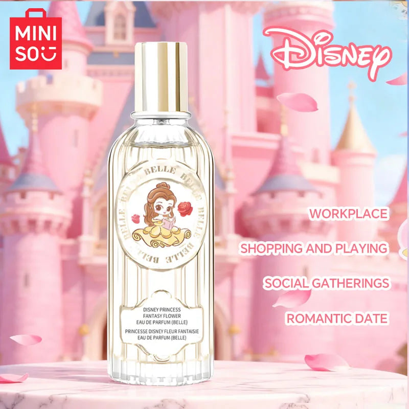 MINISO & DISNEY BELLE Women Perfume Original Luxury Floral Fragrance For Woman Spray 60ML Girl Birthday Present Children Gift
