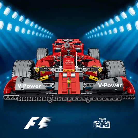 New Technical Red F1 Formula City Speed Racing Car Building Blocks 42141 Bricks Famous Sport Vehicle Model Assembly Toy Kid Gift