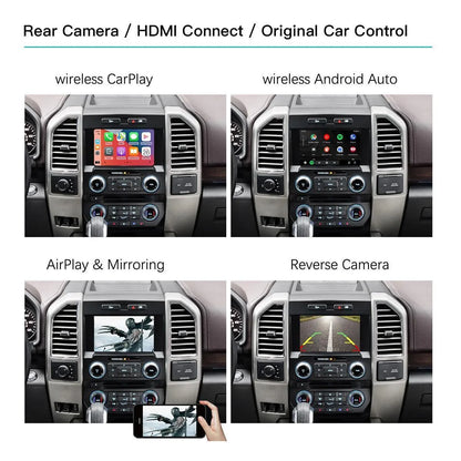 Wireless Carplay Android Auto for Ford Sync2 System Explorer Focus Fiesta C-max Edge F-150 Fusion Taurus 2011-2016 Decoder box